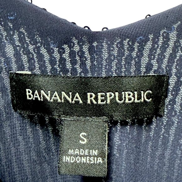 Banana Republic Blue Sequin Top Size Small Camisole Tank Party Evening Womens - Picture 6 of 9